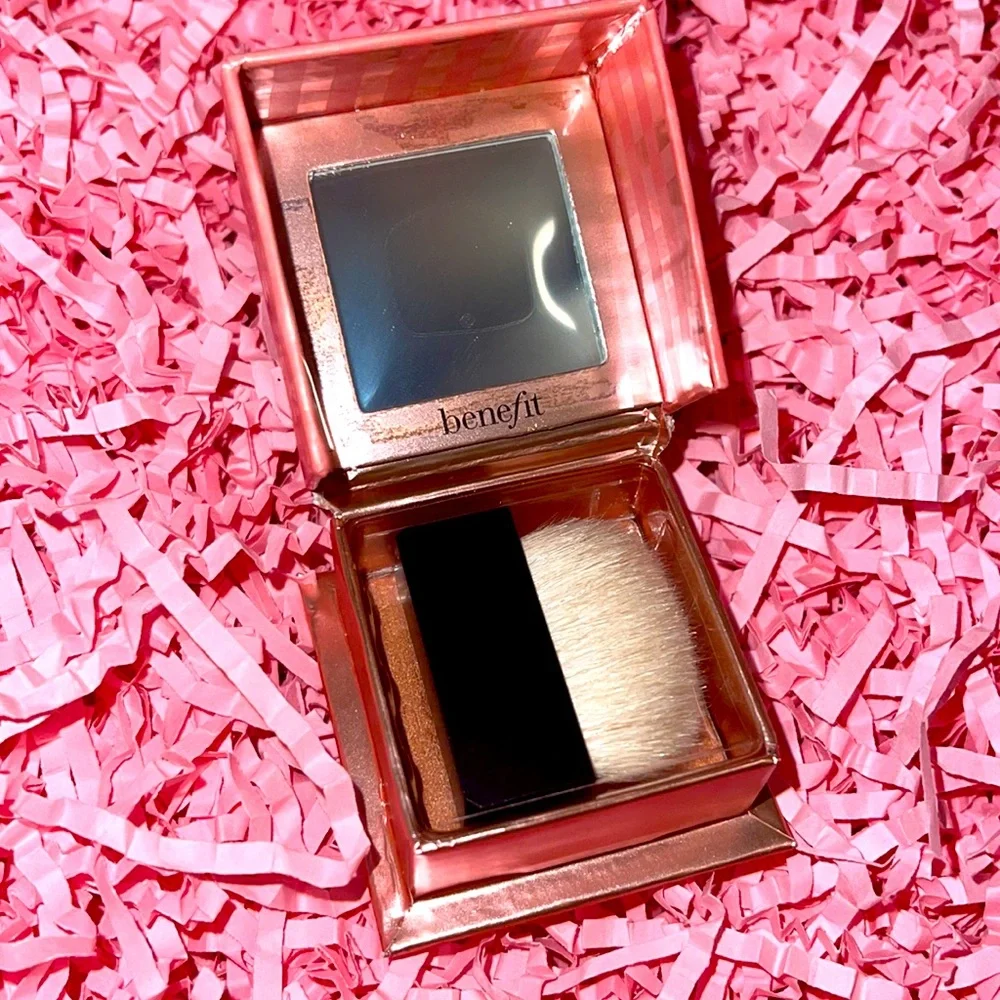 🌼BOGO50%🌼 🆕🍑BENEFIT: “Georgia Golden Peach” Blush + Brush MINI SIZE